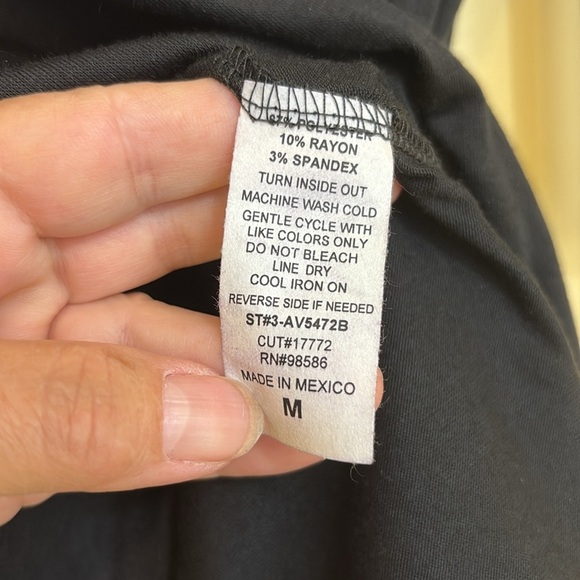 Ava James | NWT Black Paris Pink Bow Eiffel Tower Rounded Hem Short Sleeve Top M - Picture 9 of 13